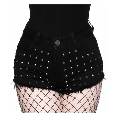 kraťasy dámské KILLSTAR - Liberty Studded - Black