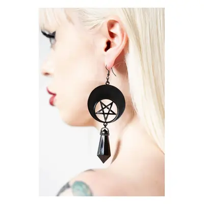 náušnice KILLSTAR - Crescent Charm - Black