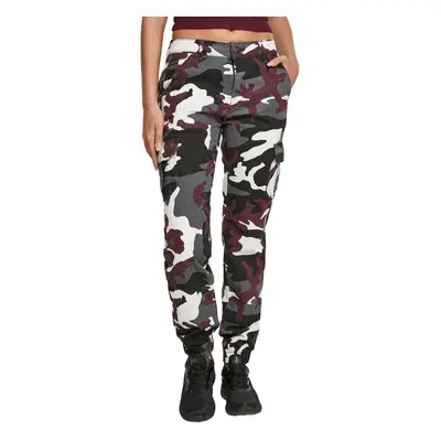 kalhoty dámské URBAN CLASSICS - High Waist Camo Cargo - TB3047