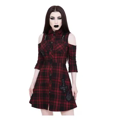 šaty dámské KILLSTAR - Paranormal Shirt-Dress - TARTAN