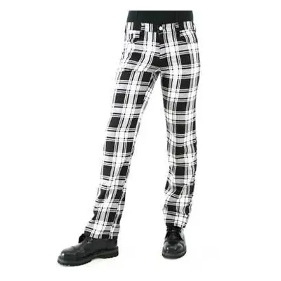 kalhoty pánské Black Pistol - Tartan Pants Black-white - B-1-05-060-01