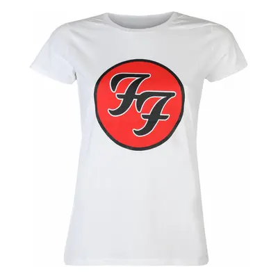 Tričko metal dámské Foo Fighters - Logo WHT - ROCK OFF - FOOTS04LW