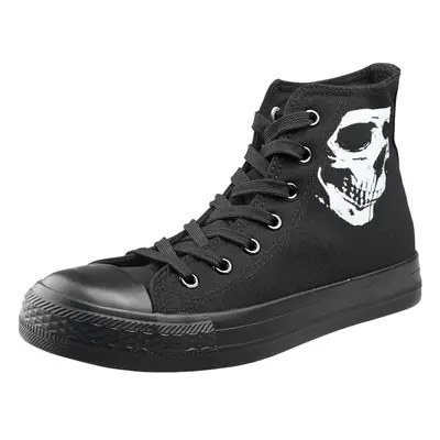 tenisky vysoké unisex - Skull - AMENOMEN - OMEN111TRAMP