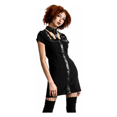 šaty dámské KILLSTAR - All Attitude Cut-Out - BLACK