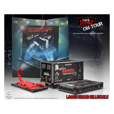 dekorace Scorpions - Rock Ikonz On Tour World Tour Road Case Statue + Stage Backdrop - KNUCKLEBO