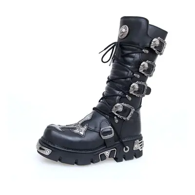 boty kožené dámské - Cross Boots (403-S1) Black - NEW ROCK - M.403-S1