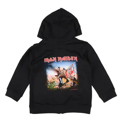 mikina s kapucí dětské Iron Maiden - Trooper - METAL-KIDS - 544.39.8.999