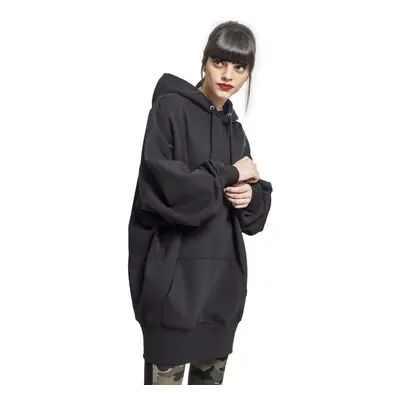 mikina s kapucí dámské - Long - URBAN CLASSICS - TB2233 - black