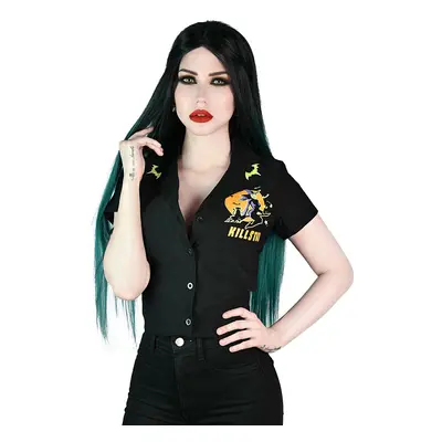 košile dámská KILLSTAR - Witch Queen Crop Bowling - Black