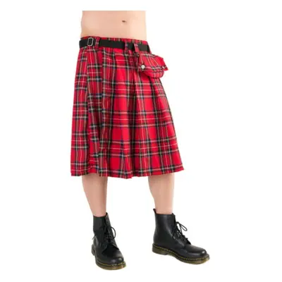 kilt pánský Black Pistol - Short Kilt Tartan Red - B-2-10-060-04