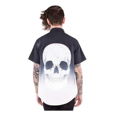 košile pánská IRON FIST - Death Breath - Dip Dyed - Black/White - IFM004003