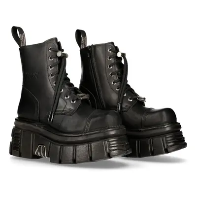 boty kožené unisex - NOMADA NEGRO - NEW ROCK - M.NEWMILI083-S21