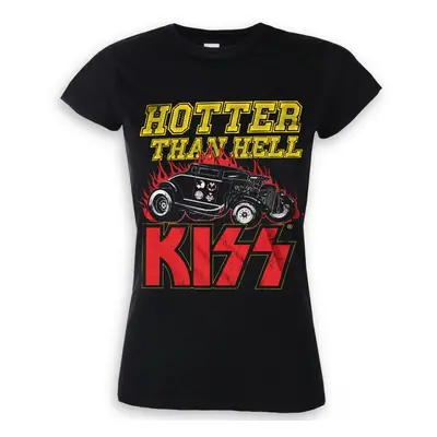 Tričko metal dámské Kiss - Hotter Than Hell - HYBRIS - ER-5-KISS008-H69-5-BK