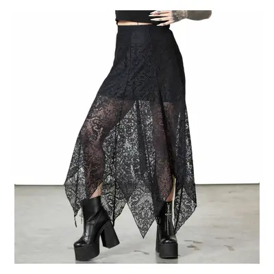 sukně dámská KILLSTAR - Somnia Lace Maxi - Black