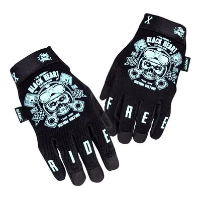 rukavice BLACK HEART - Moto W-TEC Piston skull