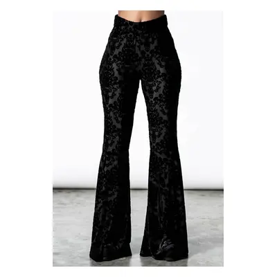 kalhoty dámské (legíny) KILLSTAR - Lucifuge Bell Bottoms - Black