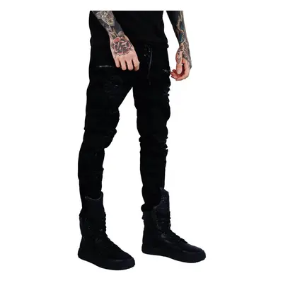 kalhoty (unisex) KILLSTAR - Diablo Jeans - BLACK