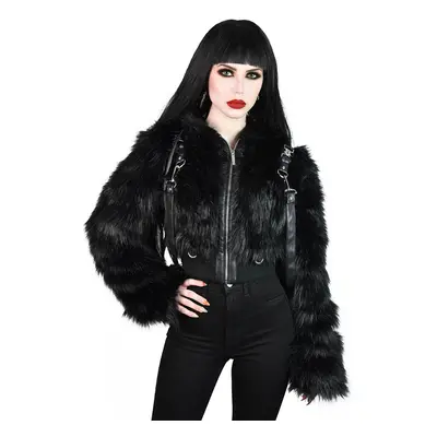 bunda dámská KILLSTAR - Night Creature Faux-Fur