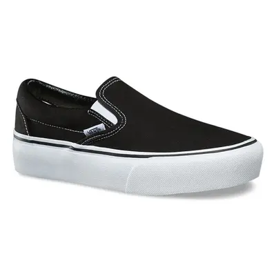 tenisky nízké dámské - UA CLASSIC SLIP-ON PLATFORM Black - VANS - VN00018EBLK