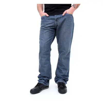 kalhoty pánské -jeansy- SLIM FIT - GLOBE - Coopar - GREY-BLUE