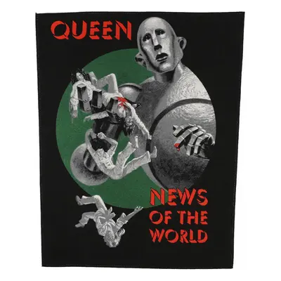 nášivka velká QUEEN - NEWS OF THE WORLD - RAZAMATAZ