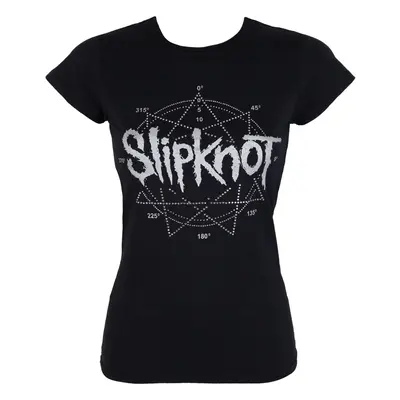 Tričko metal dámské Slipknot - Logo Star - ROCK OFF - SKTS32LB