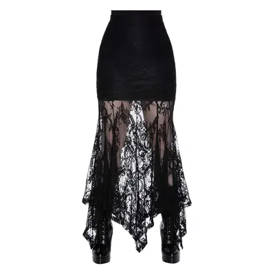 sukně dámská KILLSTAR - Rosa Lace Maxi - Black