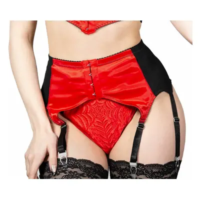 podvazkový pás KILLSTAR - Scarlet Webutant Garter - Red