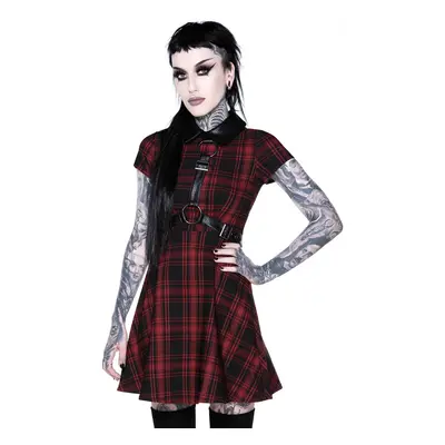 šaty dámské KILLSTAR - Disgrace Skater Dress - TARTAN