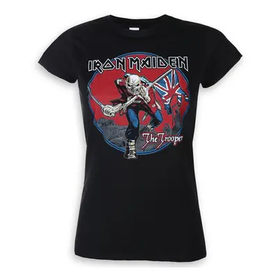 Tričko metal dámské Iron Maiden - Trooper Red Sky - ROCK OFF - IMTEE71LB