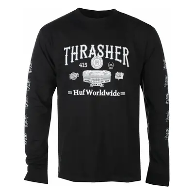 tričko street pánské - Monteray - HUF x THRASHER - ts01918-black