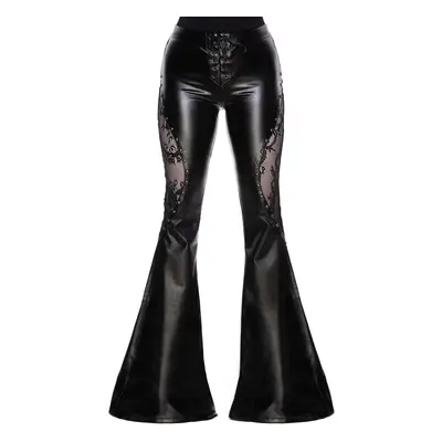 kalhoty dámské KILLSTAR - Sable Lace Flares - Black