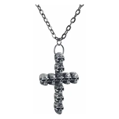 obojek PUNK CROSS SKULL PENDANT