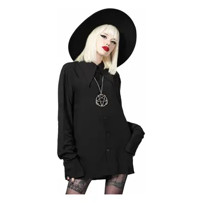 košile unisex s dlouhým rukávem KILLSTAR - Paimon - Black