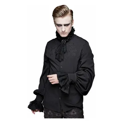 košile pánská DEVIL FASHION - Crass Melody Gothic Embroidered Shirt With Necktie