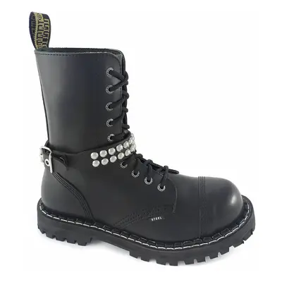 postroj na botu Leather boot strap whith rivets - bubble