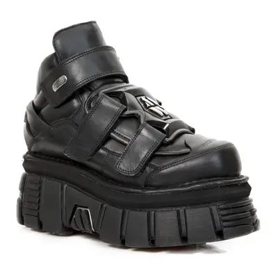 boty kožené unisex - NOMADA NEGRO - NEW ROCK - M.285-S37