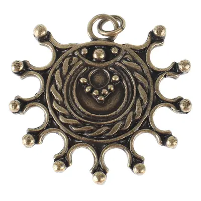 přívěšek (sluneční amulet) DEVANA - zinek/staromosaz