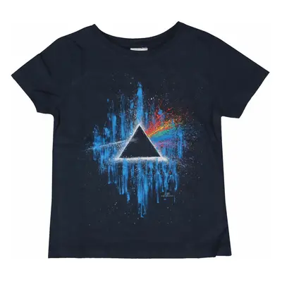 Tričko metal dětské Pink Floyd - DSOTM Blue Splatter NAVY - ROCK OFF - GDAPFTS01BN