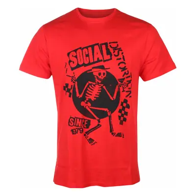 Tričko metal pánské Social Distortion - Speakeasy Checkerboard RED - ROCK OFF - SOCTS05MR