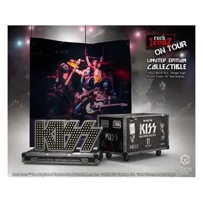 dekorace Kiss - Rock Ikonz - On Tour Road Case + Stage Backdrop Set Alive! Tour