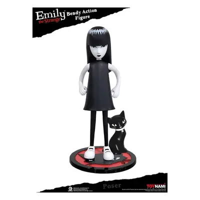 figurka Emily the Strange - Bendy Emily & Mystery Kitty