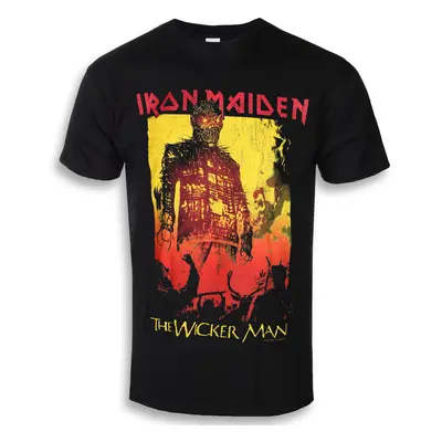 Tričko metal pánské Iron Maiden - The Wicker Man Fire - ROCK OFF - IMTEE79MB