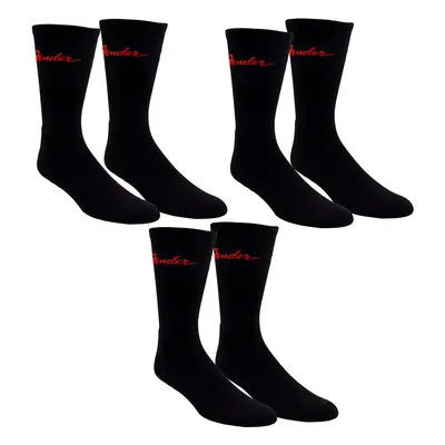 ponožky (set párů) PERRI´S SOCKS - FENDER CLASSIC FENDER CREW - BLACK