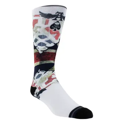 ponožky PERRI´S SOCKS - ALCHEMY - DYE SUBLIMATION CREW - WHITE