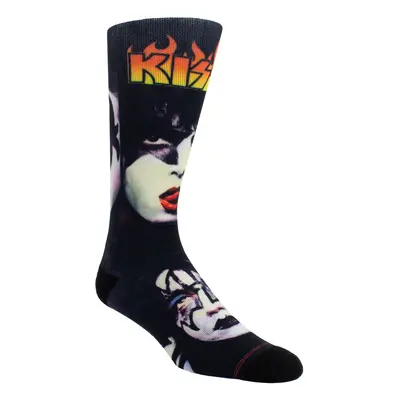 ponožky KISS - DYE SUBLIMATION CREW - BLACK - PERRI´S SOCKS