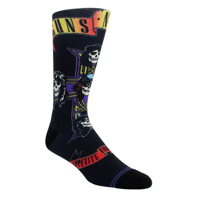 ponožky Guns N' Roses - DYE SUBLIMATION CREW - BLACK - PERRI´S SOCKS