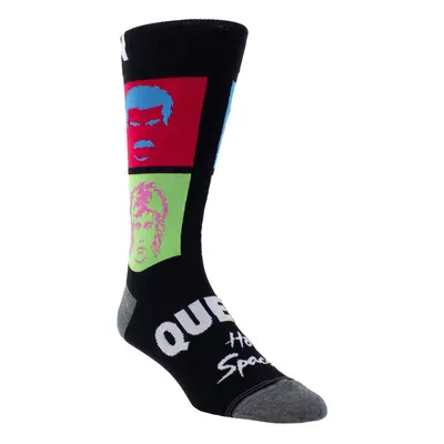 ponožky QUEEN - SILHOUETTE MULTI COLOR PORTRAITS - BLACK - PERRI´S SOCKS