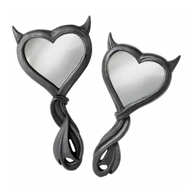 dekorace (zrcátko) ALCHEMY GOTHIC - Devil Heart - Black