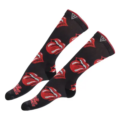 ponožky THE ROLLING STONES - ALLOVER DISTRESSED TONGUES - BLACK - PERRI´S SOCKS